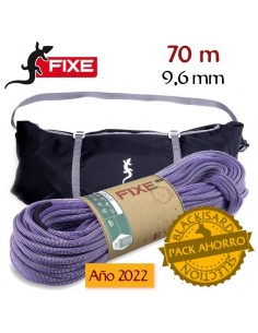 Pack cuerda jungle de 70m con bolsa bandolera gecko