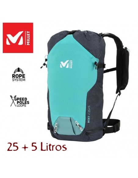 Mochila Mixt 25 + 5 porclain-saphir de Millet