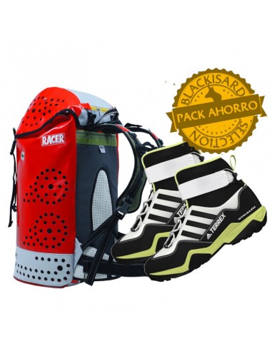 Pack botas terrex Hydrolace y mochila bodengo racer