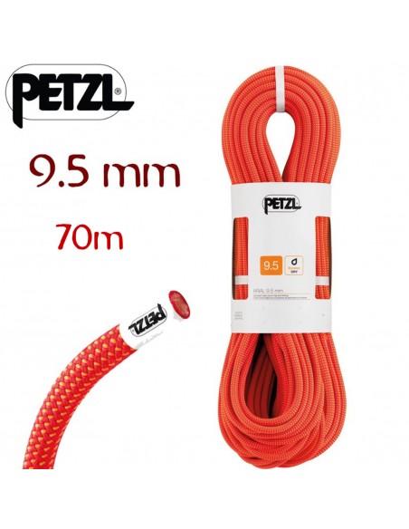 Arial 9,5mm 70m - Cuerda simple ligera - Petzl