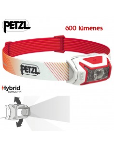 Actik Core (Rojo) - Luz frontal recargable 600 lúmenes - Petzl