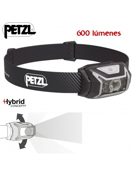 Actik Core (Gris) - Luz frontal recargable 600 lúmenes- Petzl