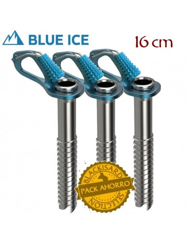 Pack 3 Aero Ice Screw- Blue ice