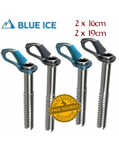 Pack 4 Aero Ice Screw - Blue ice