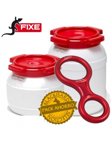 Pack 2 bidones estancos (6L + 3,6L) + ocho classic de Fixe