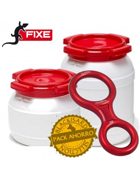 Pack 2 bidones estancos (6L + 3,6L) + ocho classic de Fixe