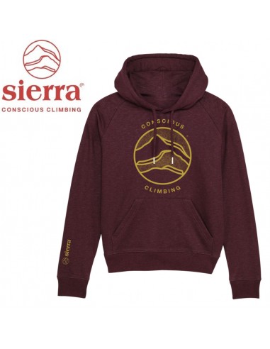 Hoodie Woman Conscious (Grape Red) - Sudadera mujer - Sierra