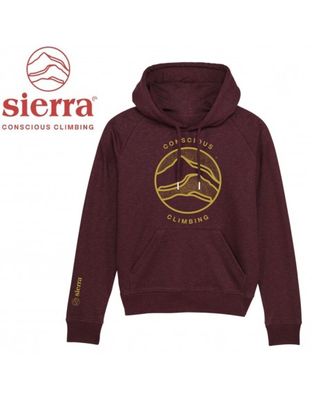 Hoodie Woman Conscious (Grape Red) - Sudadera mujer - Sierra
