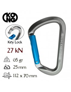 Mosqueton Large Multiuse recto (plata) - Kong