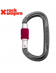 Mosquetón Opus S de aluminio con cierre de rosca. - Rock Empire