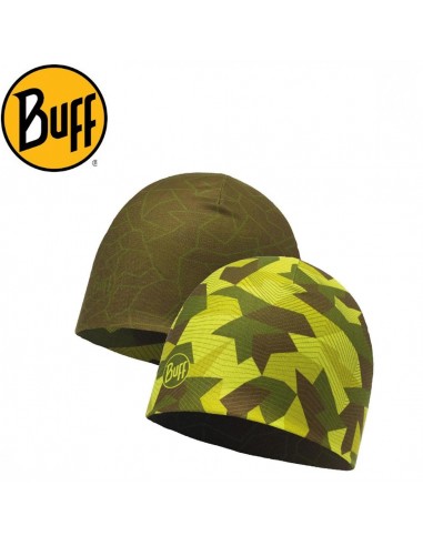 Microfiber Reversible Hat Block Camo Green - Buff