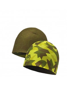 Microfiber Reversible Hat Block Camo Green - Buff 2