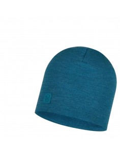 Merino Wool Hat Blue - Buff 2