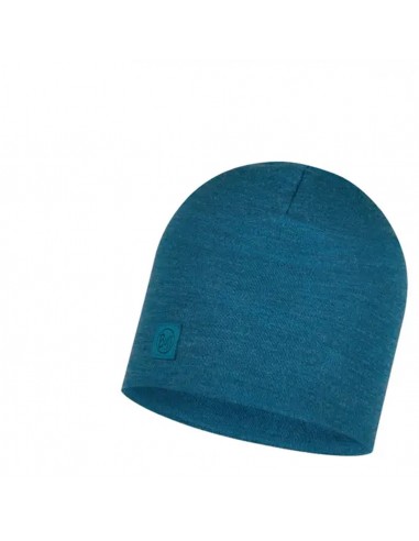 Merino Wool Hat Blue - Buff