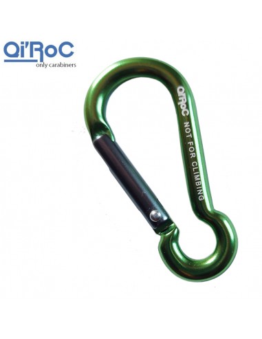 Miniper 6mm (verde) - mosqueton llavero forma pera - Qi\'roc