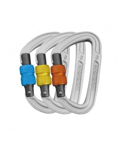 Pack 3 mosquetones rosca Colt  -  Singing Rock 2